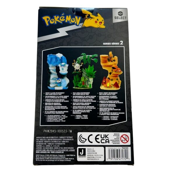 Pokemon Select Snowy Glacier Environment Galarian Darumaka And Piplup Display - Picture 2 of 3